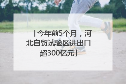 今年前5个月，河北自贸试验区进出口超300亿元